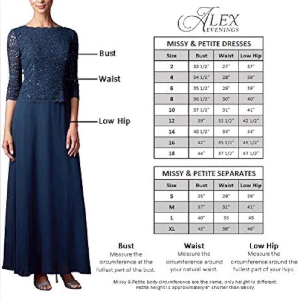 NWT Alex Evenings Slimming Short Sheath 3/4 Sleeve Dress Sz 14P - Picture 7 of 7